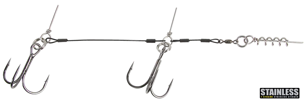 CWC Pro Stinger 60 LB Stainless Steel Junior Tandem 1 Catch With Care
