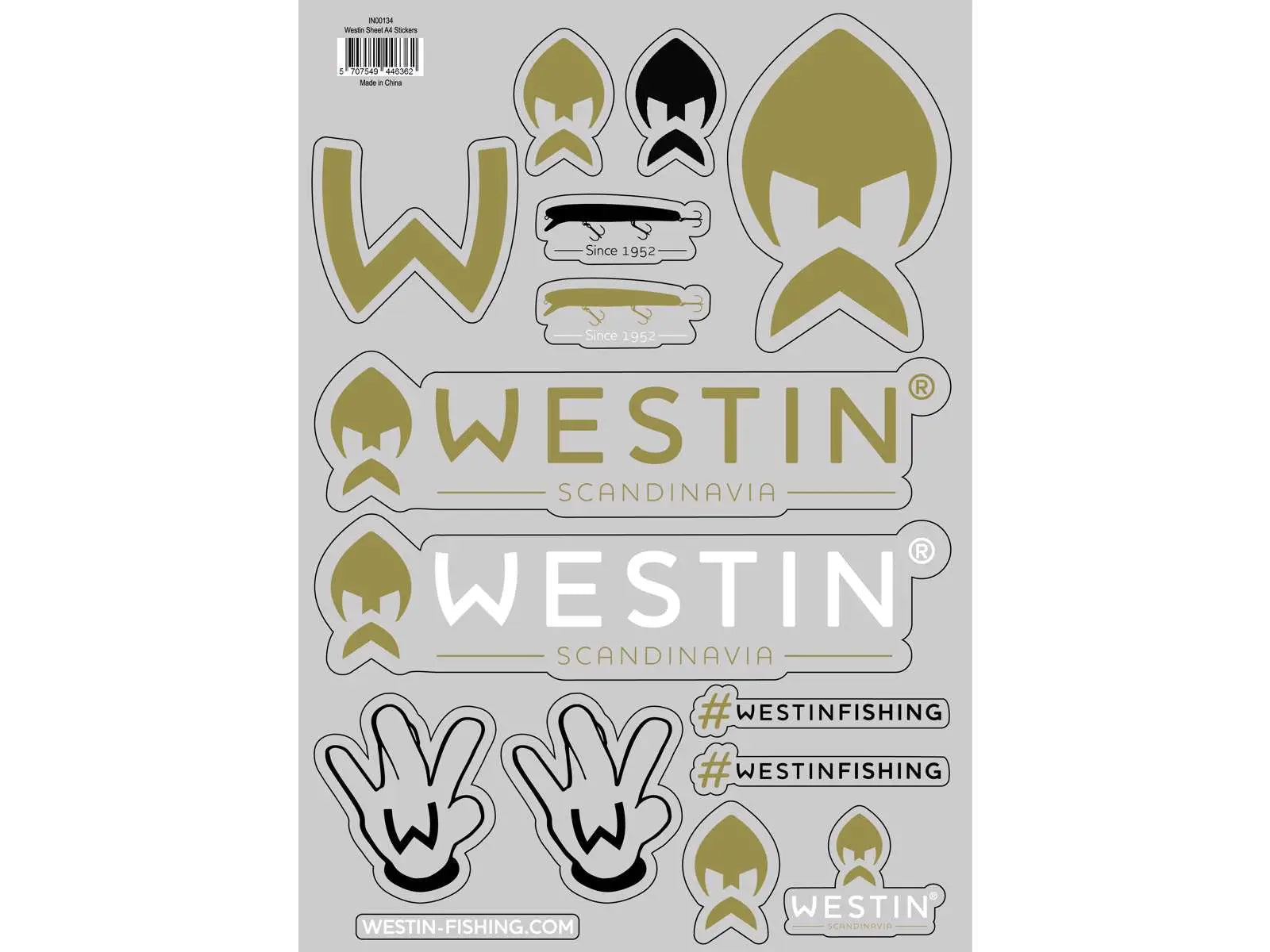 Westin Stickers A4 Westin