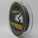 Fishing line spool with 'Barbarian Braid' branding on a gray background