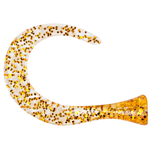Guppie Spare Tail Jr. Gold/Green Glitter