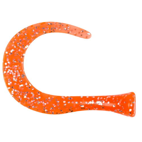 Guppie Spare Tail Jr. Orange/Gold Glitter