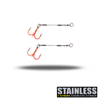 Pro UV Orange Stinger - Stainless Steel - 40lb - Nano Single - 2 (2-Pack)