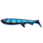 Wolfcreek_Shad_7cm_5pack Black Stripped Ghost