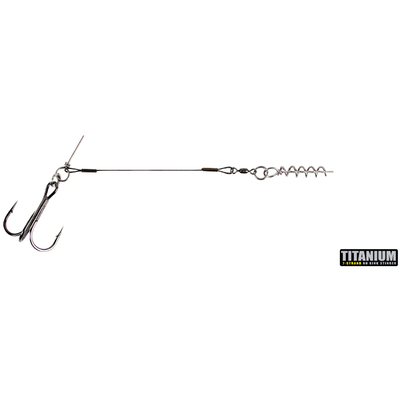 CWC Stinger - Titanium - 50lb Junior Single, 1/0 (1-Pack)