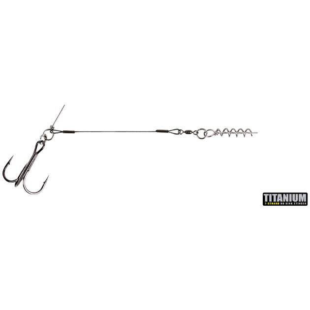 CWC Stinger - Titanium - 50lb Junior Single, 1/0 (1-Pack)