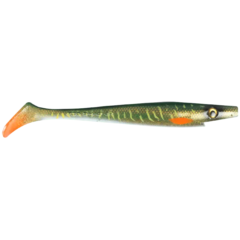 Strike Pro Pig Shad 23cm Green Motoroil Pike UV