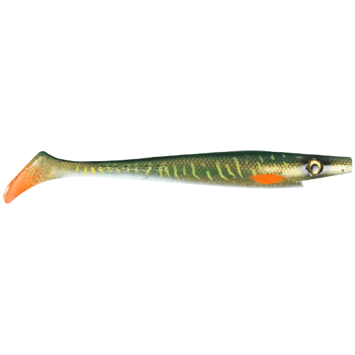 Strike Pro Pig Shad 23cm Green Motoroil Pike UV