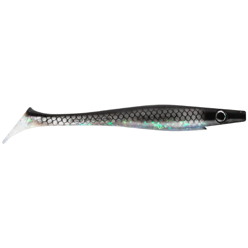 Strike Pro Pig Shad 23cm Midnight Shiner