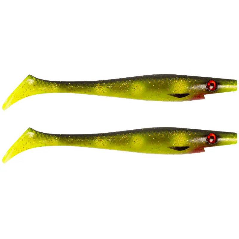 Strike Pro Pig Shad Jr. 20cm (2-Pack) Hot Spotted Bullhead 