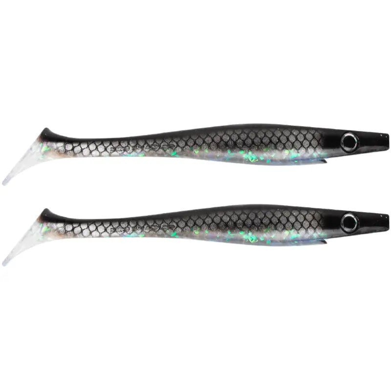 Hunthouse pro shad pike lure 20cm 50g 2pcs/lot paint printing Lure Paddle  tail pig shad silicone souple leurre Natural Musky