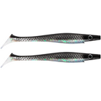 Strike Pro Pig Shad Jr. 20cm 
(2-Pack) Midnight Shiner