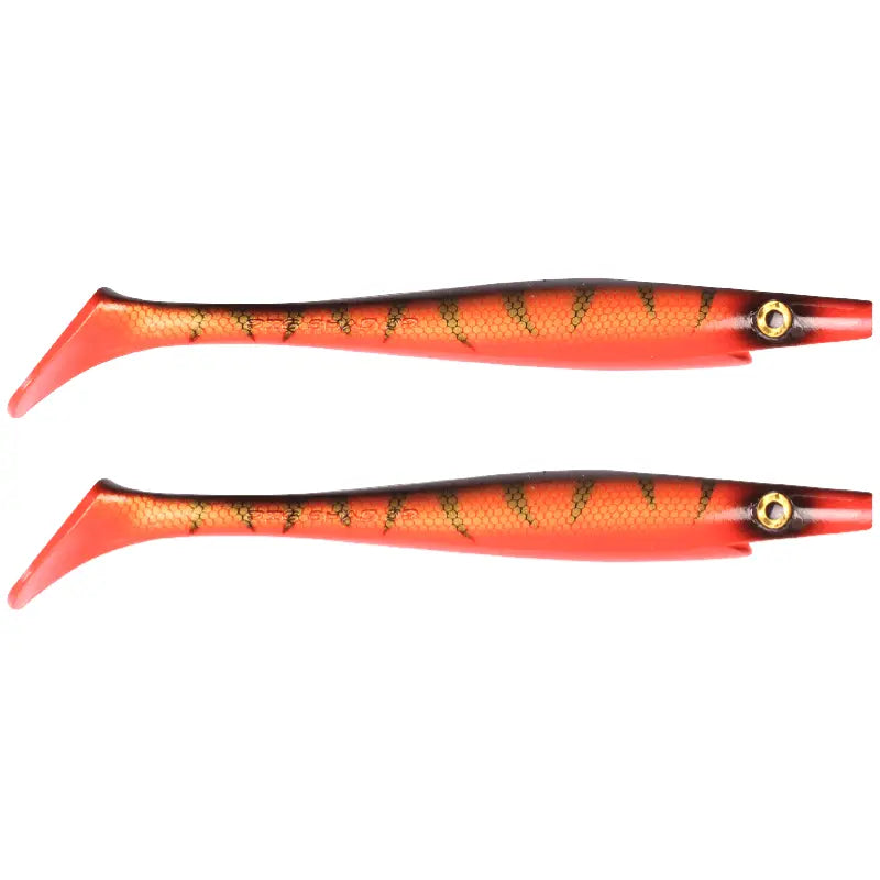 Strike Pro Pig Shad Jr. 20cm (2-Pack) Red Tiger