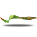 Strike Pro Giant Pig Tail 40cm Green Motoroil Pike UV