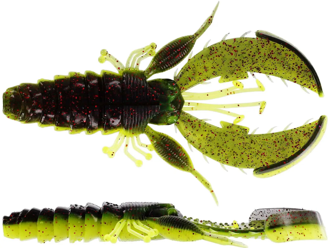 Westin CreCraw Creaturebait Black Chartreuse