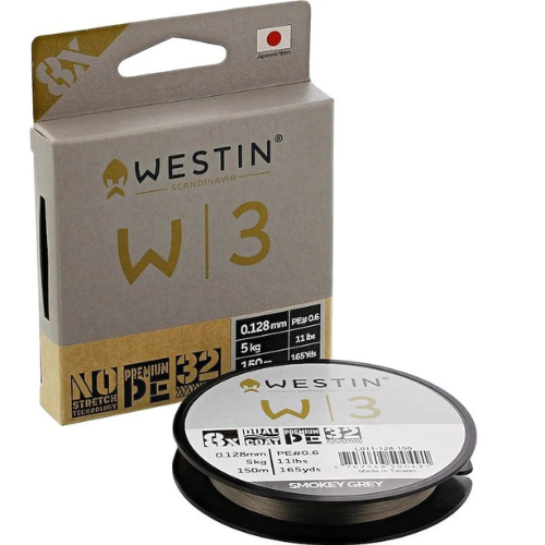 Westin W3 8 BRAID 150M/165YDS Smoke Grey