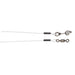 CWC fluorocarbon leader, 20 inch 15 lb with Fastach clip