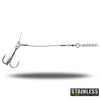 CWC Pro Stinger 60 lb stainless steel Junior Single 1/0 rig detail