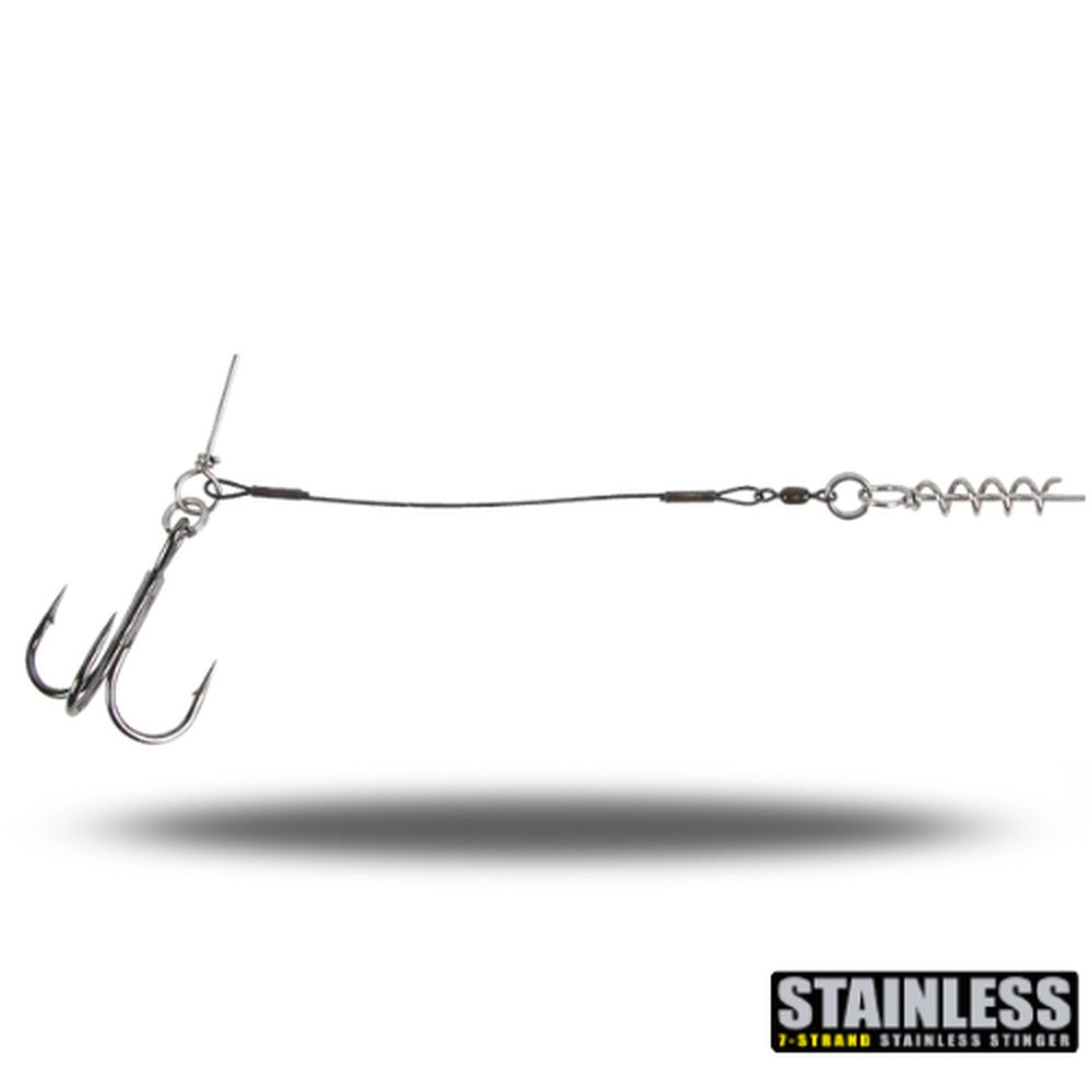 CWC Pro Stinger 60 lb stainless steel Junior Single 1/0 packaging
