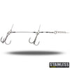 CWC Pro Stinger 60 lb stainless steel Junior Tandem size 1 rig