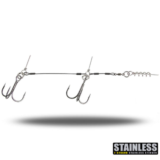 CWC Pro Stinger 60 lb stainless steel Junior Tandem size 1 rig