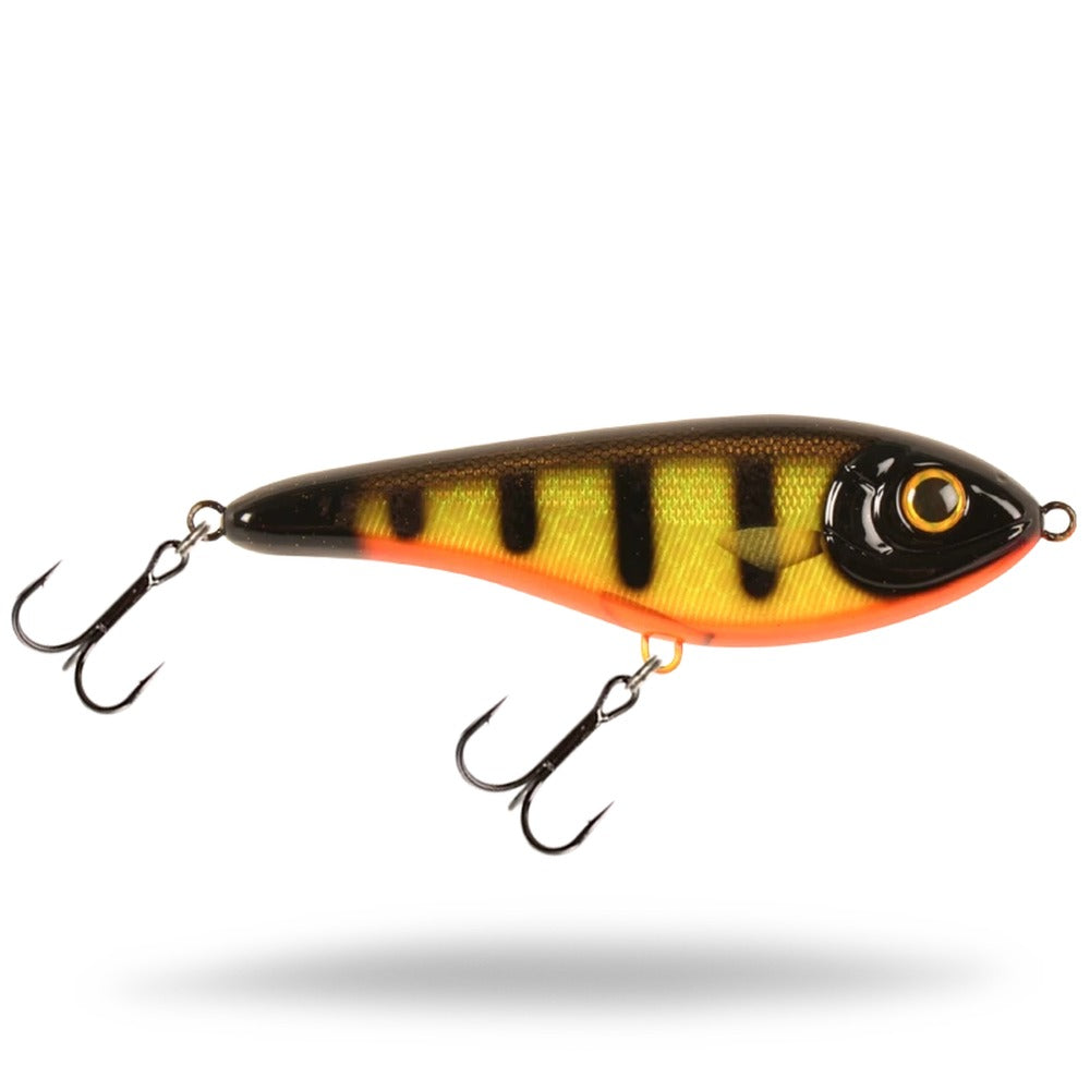 Strike Pro Buster Jerk II 12cm in Back Okoboji Perch
