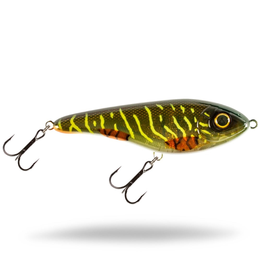 Strike Pro Buster Jerk II 12cm in Green Motoroil Pike UV