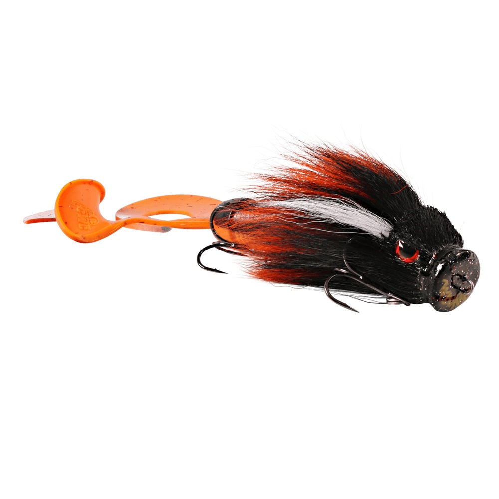 Strike Pro Miuras Mouse Mini musky lure in Derg Whisperer colour