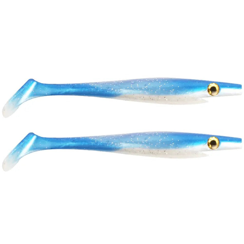 Strike Pro Pig Shad Jr. 20cm two-pack in Blue Pearl
