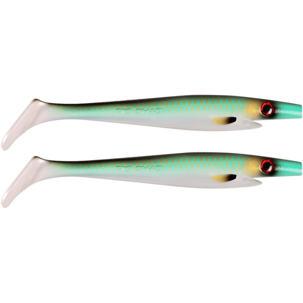 Strike Pro Pig Shad Jr. 20cm two-pack in Golden Eye