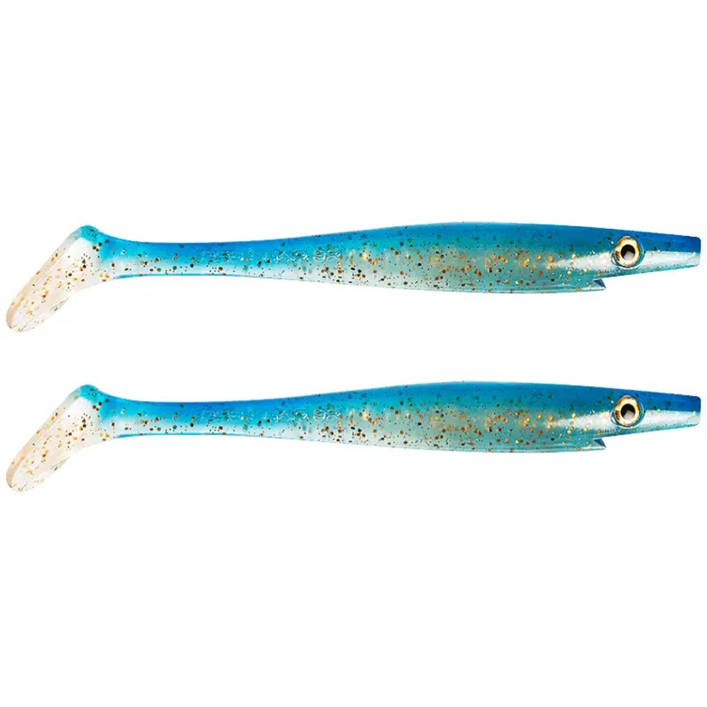 Strike Pro Pig Shad Jr. 20cm two-pack in Golden Waves