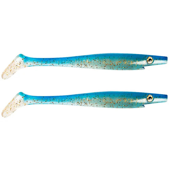 Strike Pro Pig Shad Jr. 20cm two-pack in Golden Waves