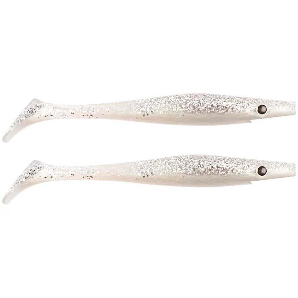 Strike Pro Pig Shad Jr. 20cm two-pack in Ice Shad