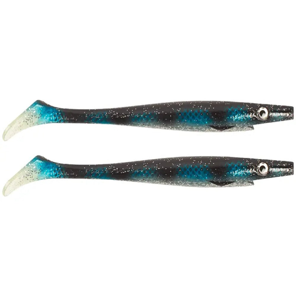Strike Pro Pig Shad Jr. 20cm two-pack in Ice Spotted Bullhead