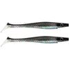 Strike Pro Pig Shad Jr. 20cm two-pack in Midnight shiner