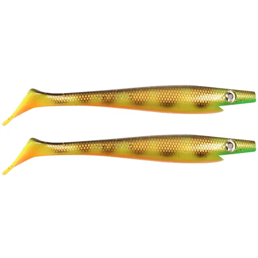 Strike Pro Pig Shad Jr. 20cm two-pack in Orange Belly Perch