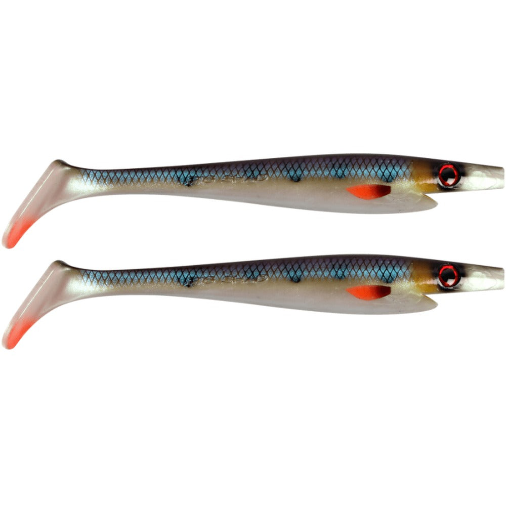Strike Pro Pig Shad Jr. 20cm two-pack in Royal Perch
