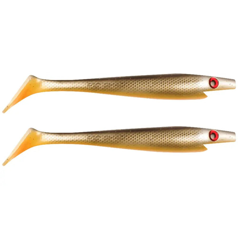 Strike Pro Pig Shad Jr. 20cm two-pack in Shitty Roach