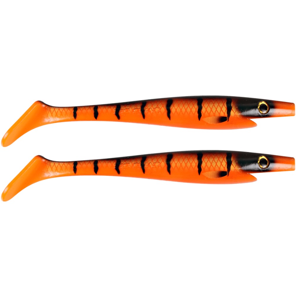 Strike Pro Pig Shad Jr. 20cm two-pack in Tiger Pike