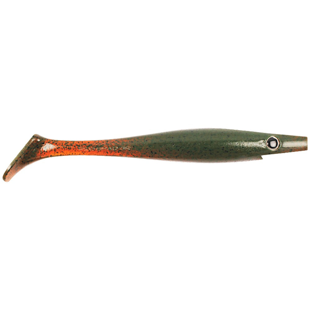 Strike Pro Pig Shad Nano 15cm 4-Pack in Motor Oil Pepper