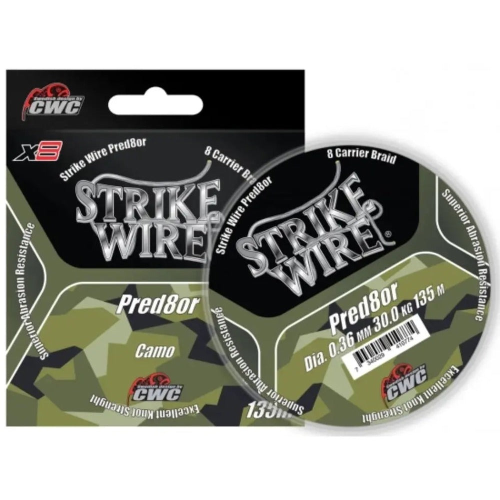 Strike Wire Pred8or X8 braided fishing line