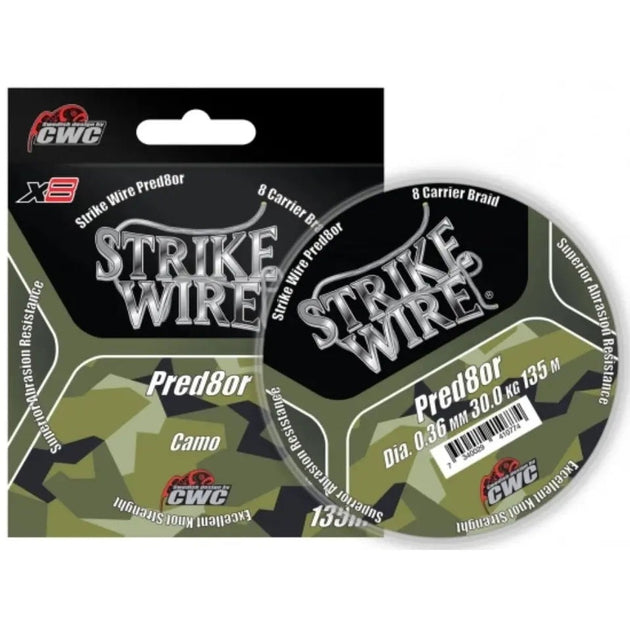 Strike Wire Pred8or X8 braided fishing line