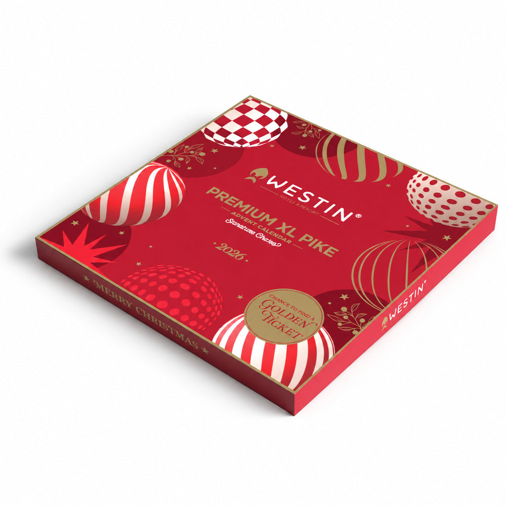 Westin Premium XL Pike Advent Calendar 2026 - fishing lure gift box on white background