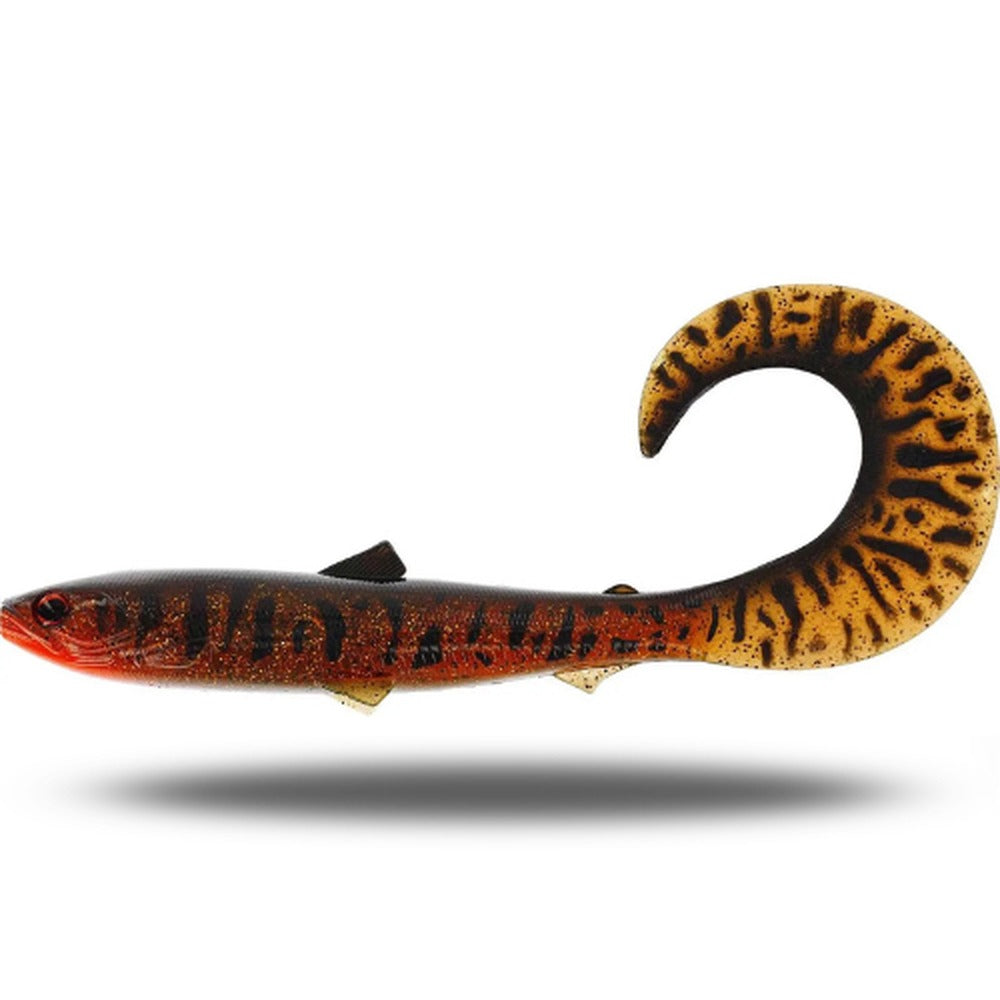 Westin BullTeez Curltail Large in Motoroil Burbot