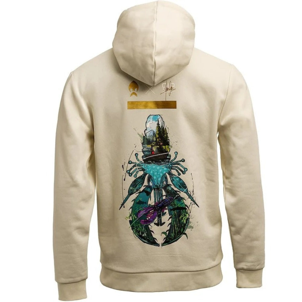 Westin CreCraw Hoodie in Beige design detail