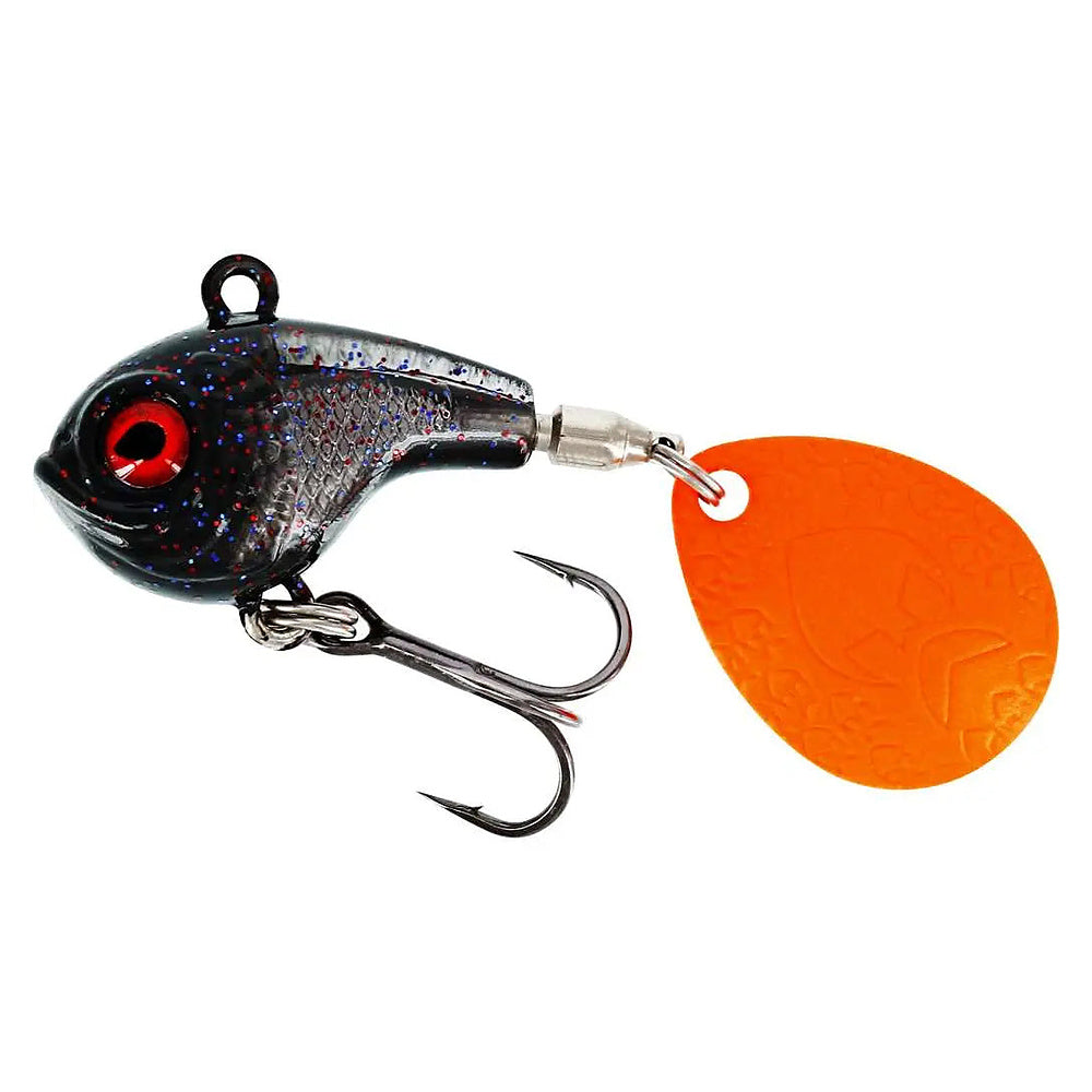 Westin Dropbite Spin Tail Jig in Black Mamba