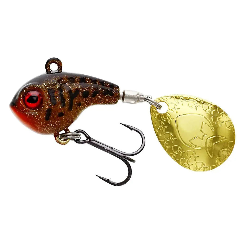 Westin Dropbite Spin Tail Jig in Motoroil Burbot