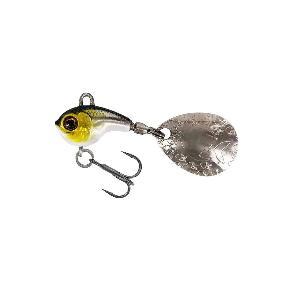 Westin Dropbite Tungsten Spin Tail Jig in Headlight