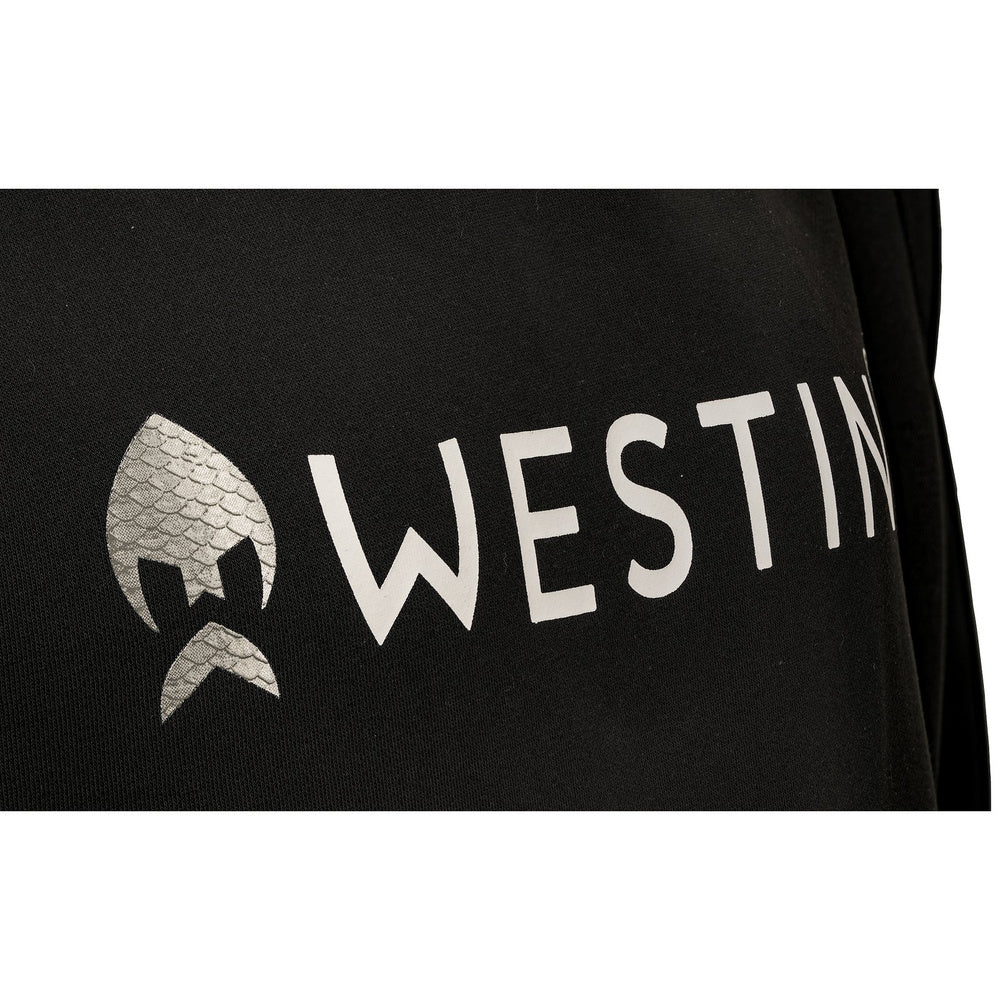 Westin Hyper Realistic fishing hoodie chest logo detail
