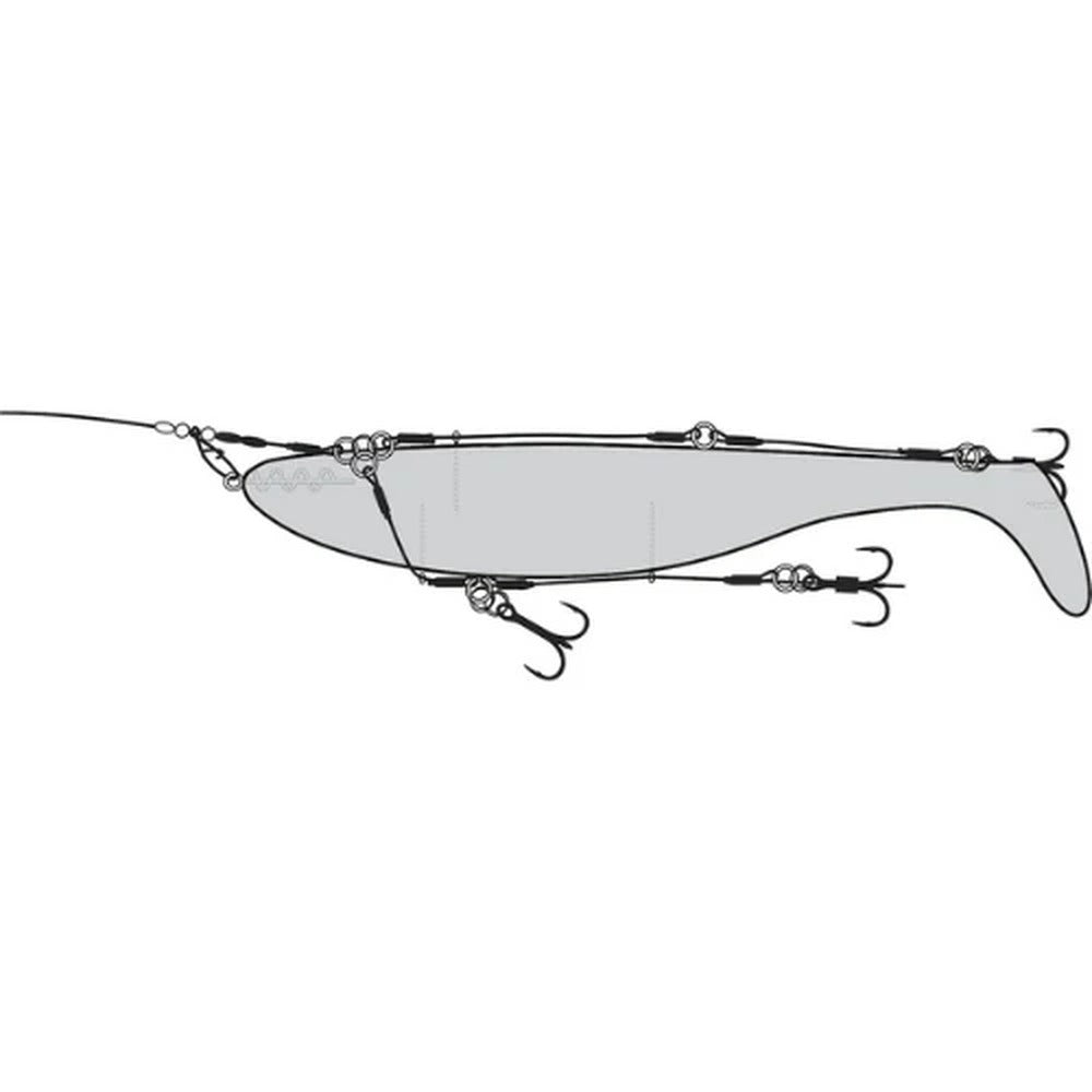 Westin Release Stinger Top Softlure rigging configuration diagram