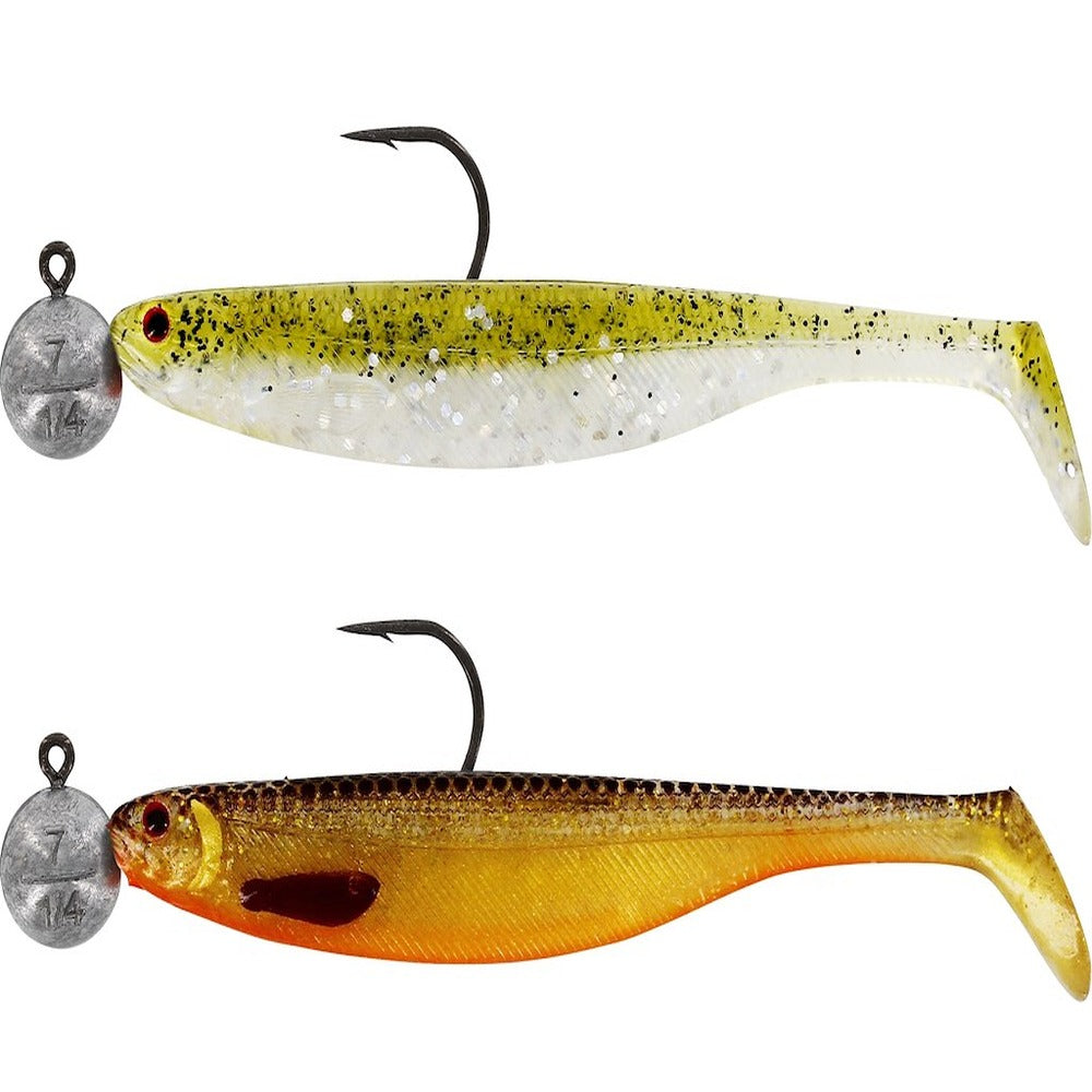 Westin ShadTeez Slim R 'N R rigged soft lure in Clear Water Mix 1